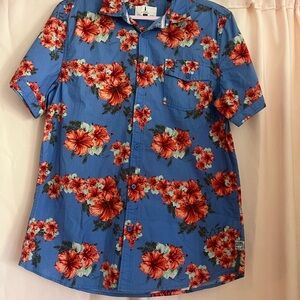 i jeans by Buffalo Blue and Red Casual Button Down Shirt